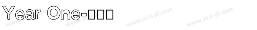 Year One字体转换